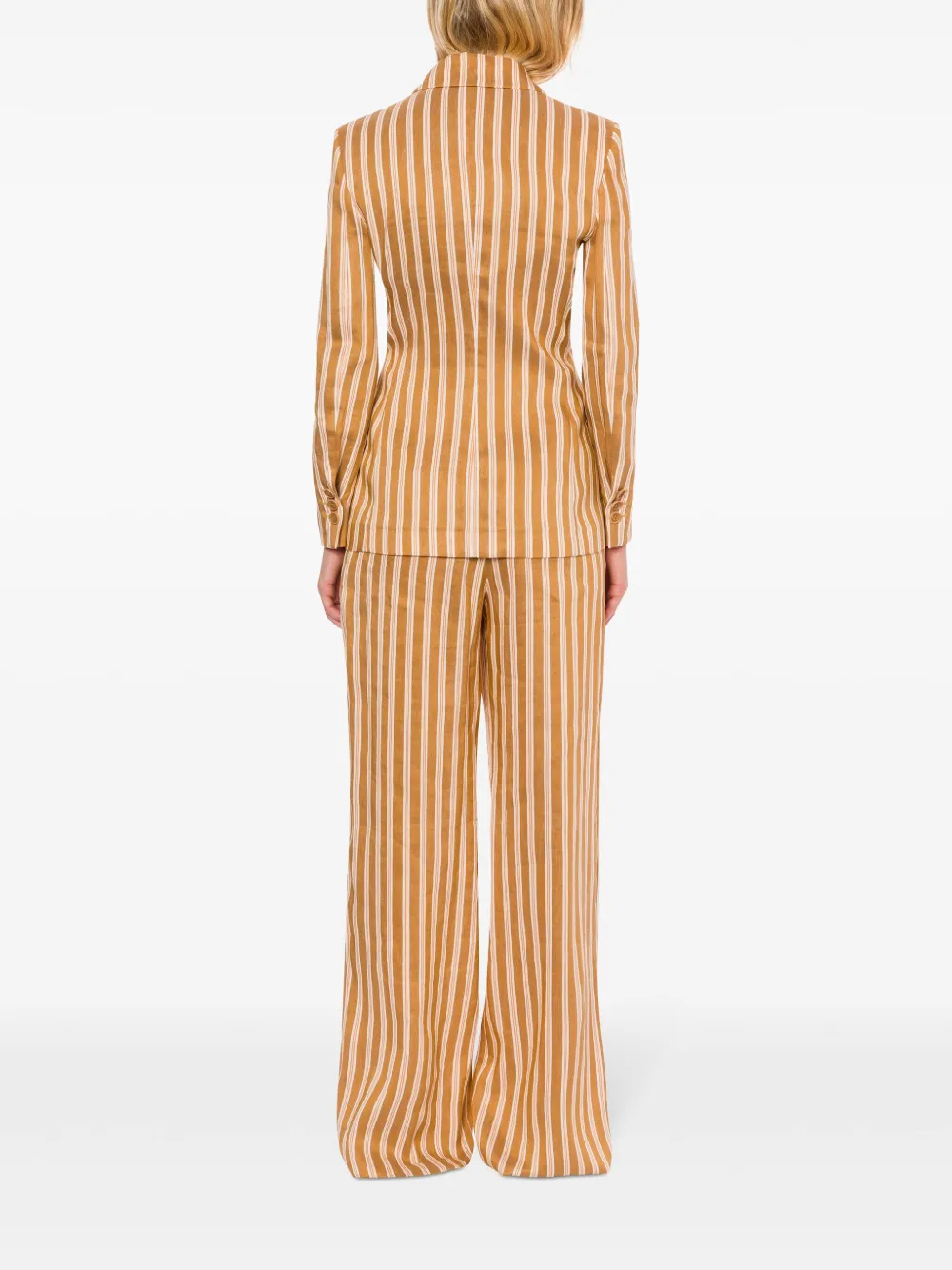 Alberta Ferretti Gestreepte broek Bruin