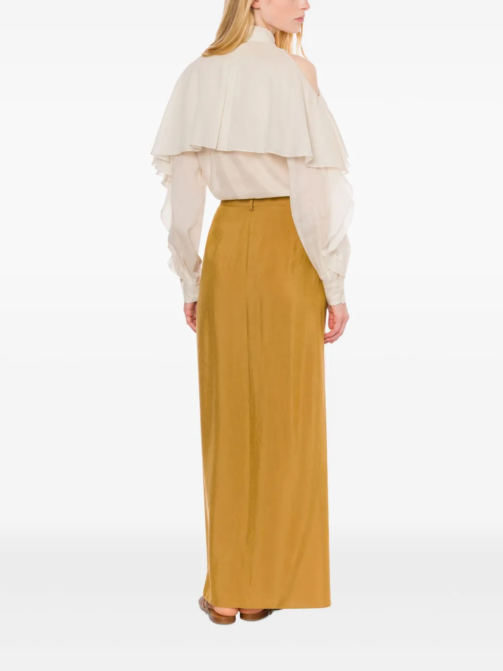 Alberta Ferretti Katoenen shirt Beige