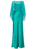Alberta Ferretti flared maxi dress - Green