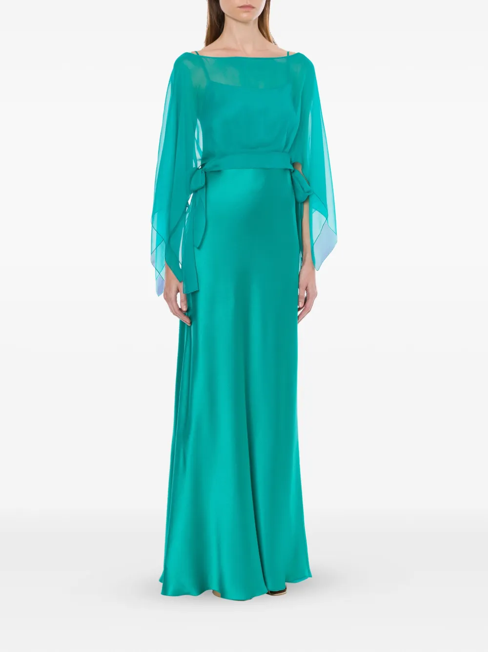 Alberta Ferretti Flared maxi-jurk - Groen