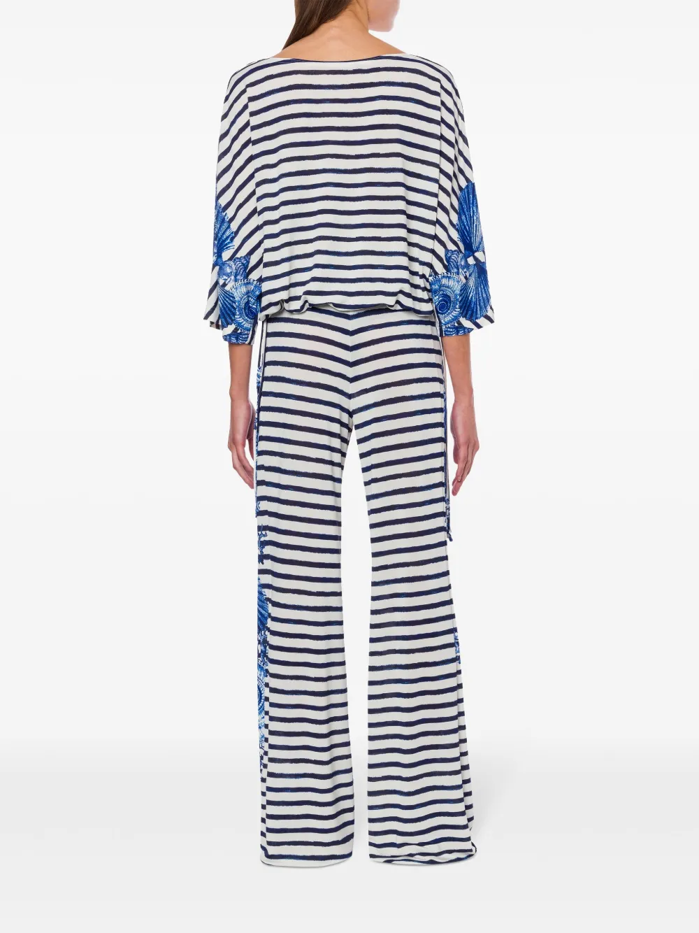 Alberta Ferretti Gestreept T-shirt Wit