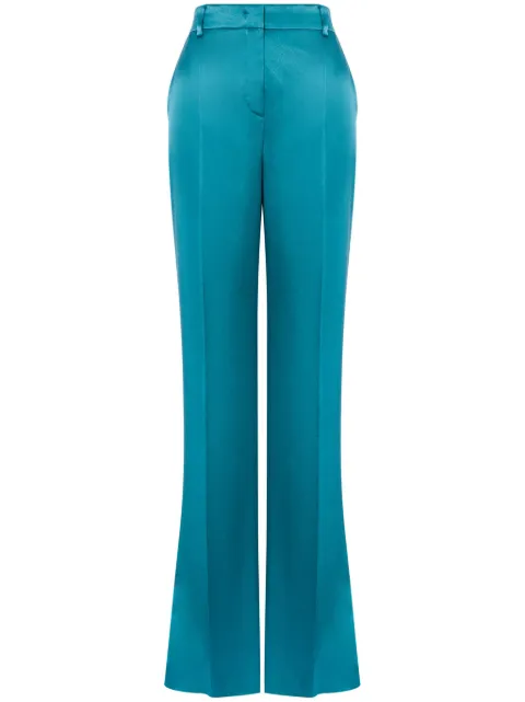 Alberta Ferretti satin tailored trousers