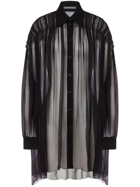 Alberta Ferretti camisa traslúcida