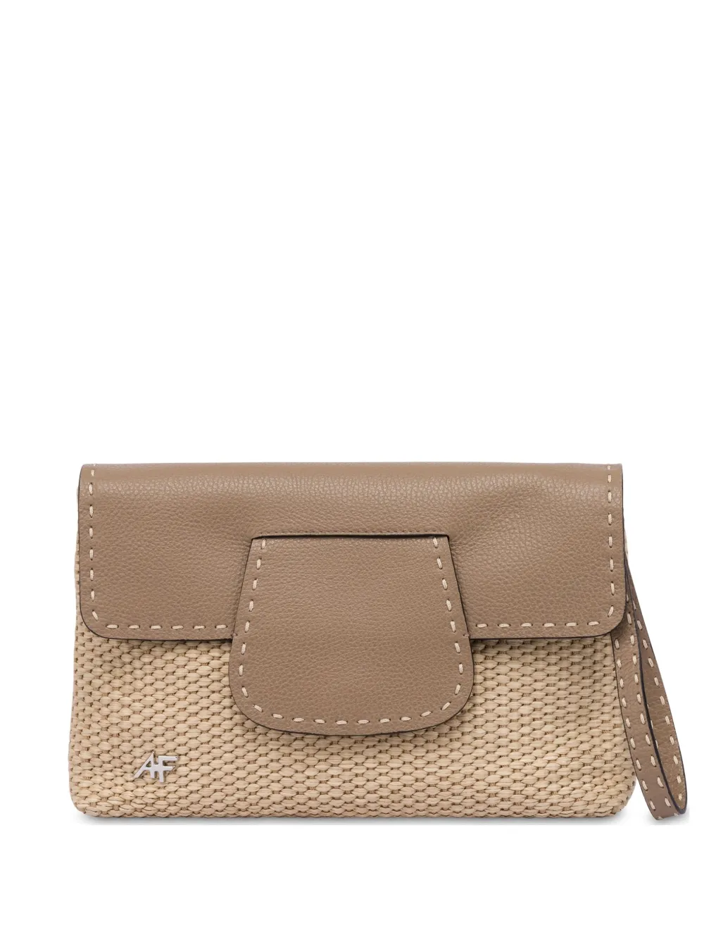 Alberta Ferretti Gewebte Clutch In Nude