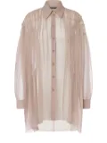 Alberta Ferretti silk blouse - Neutrals