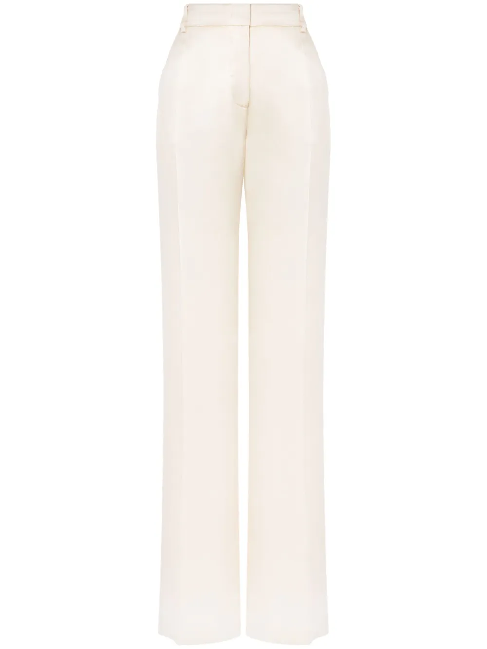 Alberta Ferretti satin tailored trousers | Neutrals | Image 1