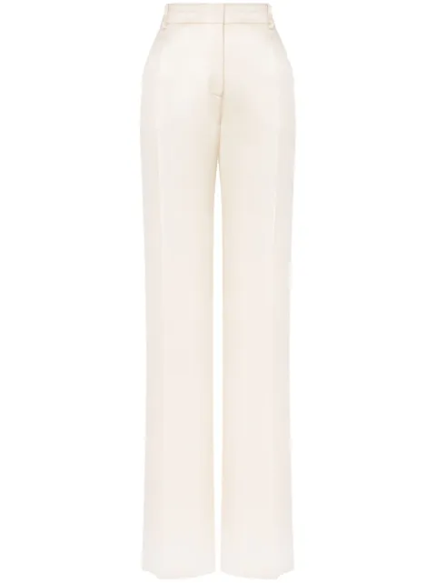 Alberta Ferretti pantalones de vestir satinada