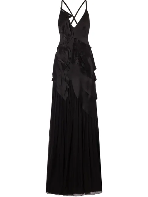 Alberta Ferretti vestido largo con paneles
