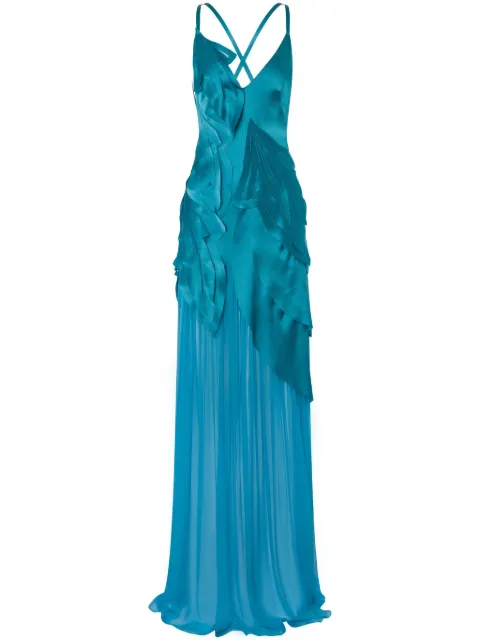 Alberta Ferretti appliqué-detailed maxi dress