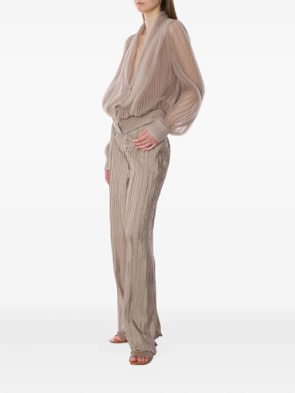 Alberta Ferretti chamarra de seda | Chamarras ajustadas | Image 2