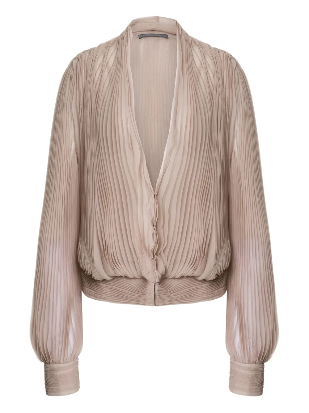 Alberta Ferretti chamarra de seda | neutro | Image 1
