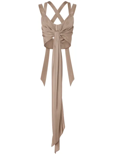 Alberta Ferretti silk tank top