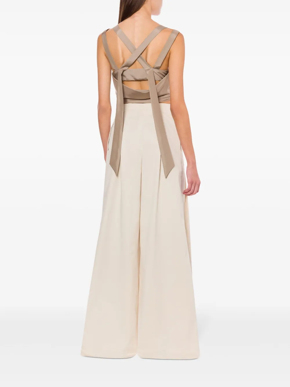 Alberta Ferretti Zijden tanktop Beige