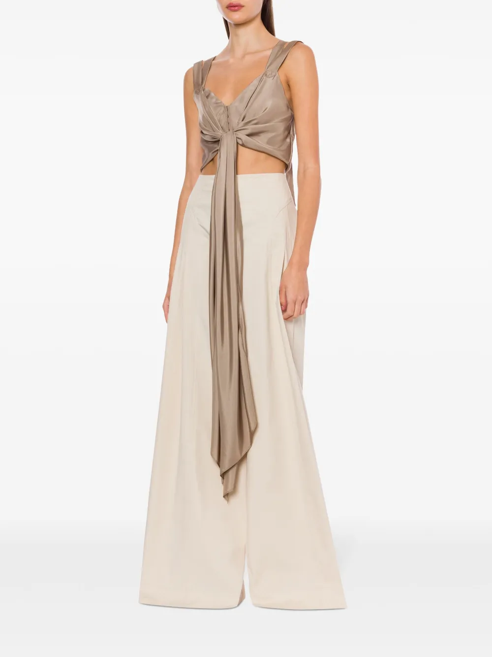 Alberta Ferretti Zijden tanktop - Beige