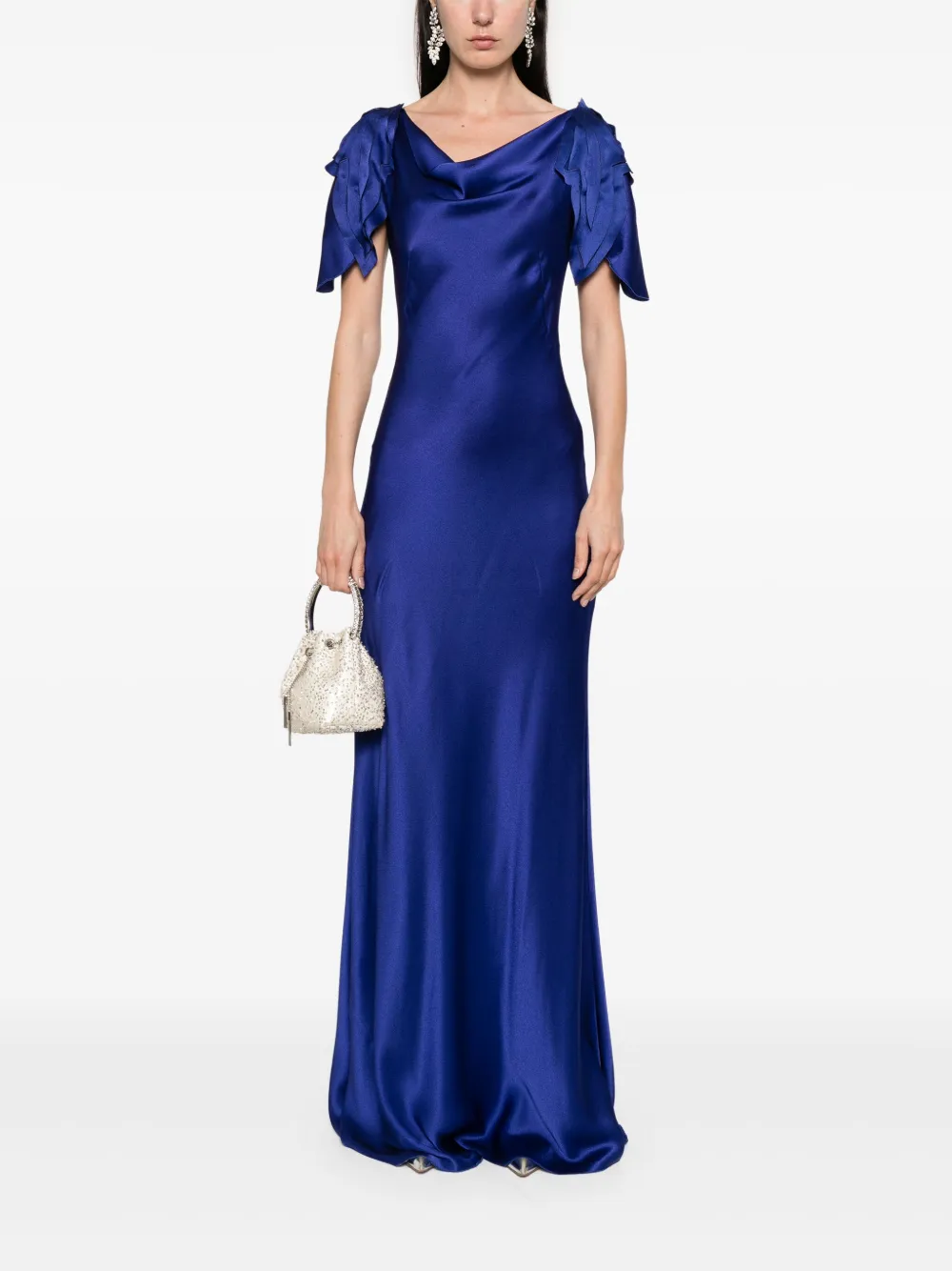 Alberta Ferretti satin maxi dress | Evening Dresses | Image 2
