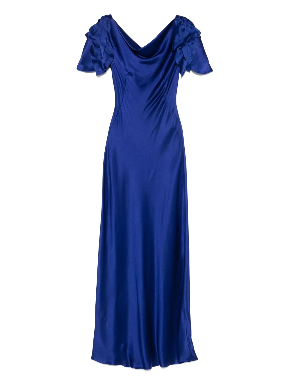 Alberta Ferretti satin maxi dress | Blue | Image 1