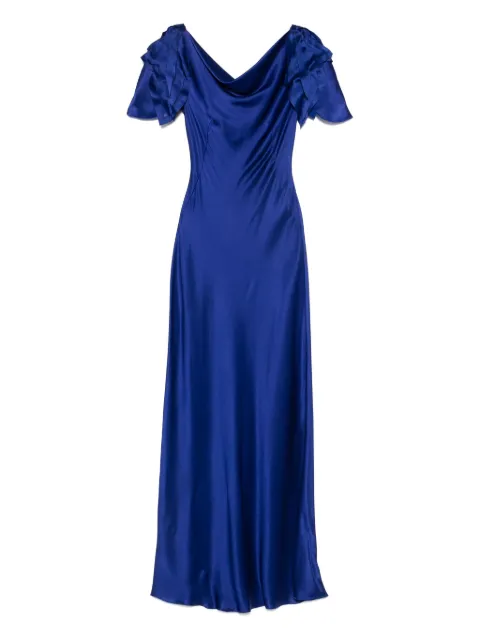 Alberta Ferretti vestido largo de satén