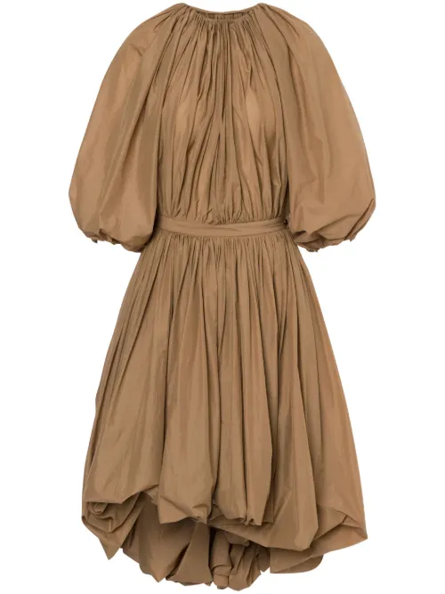 Robe mi-longue à fronces - Philosophy Di Lorenzo Serafini - Modalova