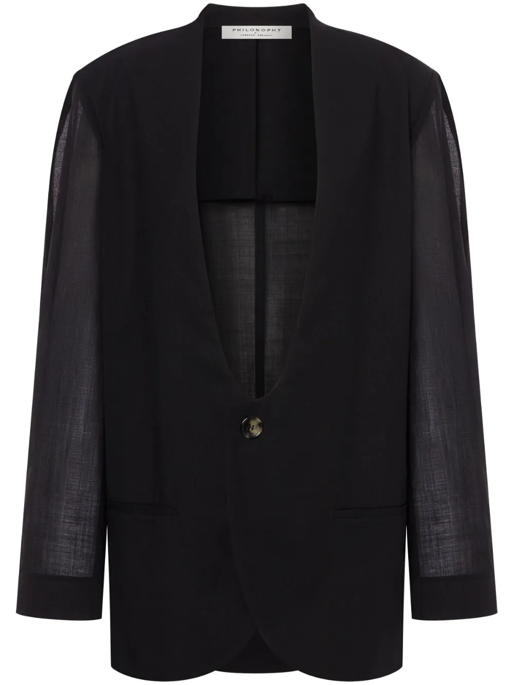 Philosophy Di Lorenzo Serafini Blazer met enkele rij knopen Zwart