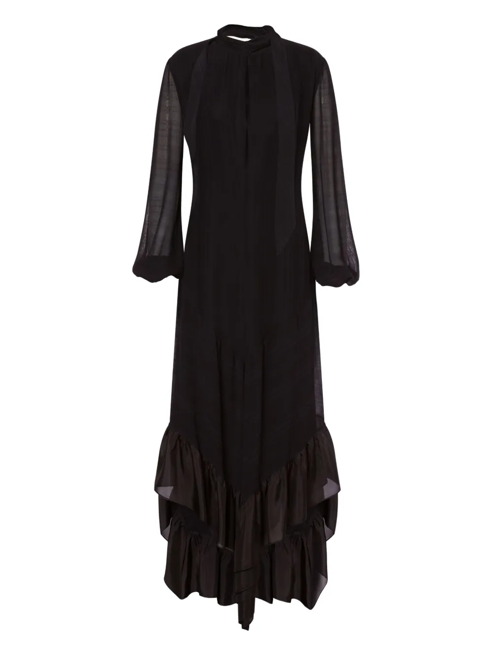 Philosophy Di Lorenzo Serafini Maxi-jurk met ruches Zwart