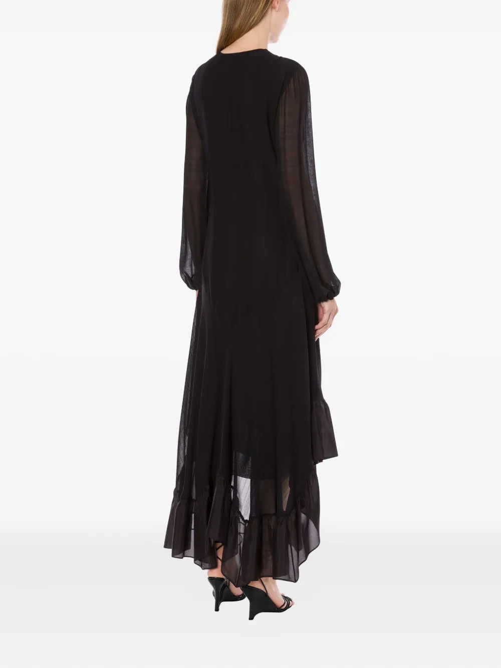 Philosophy Di Lorenzo Serafini Maxi-jurk met ruches Zwart
