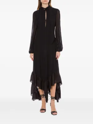 ワンピース PHILOSOPHY DI LORENZO SERAFINI Abito\nTULLE STAMPATO Abito con scollo all'americana in nero Philosophy di Lorenzo