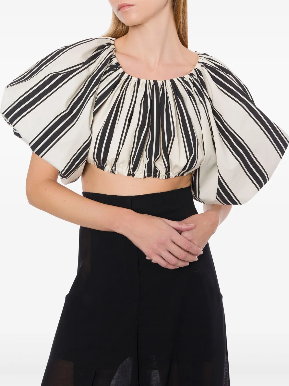 Shop Philosophy Di Lorenzo Serafini Striped Top In White