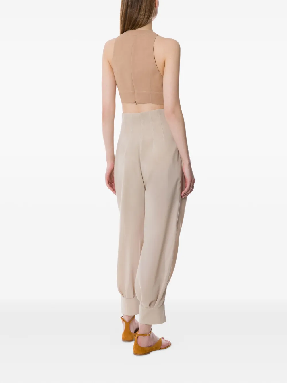 Philosophy Di Lorenzo Serafini Carrot broek met stiksel Beige