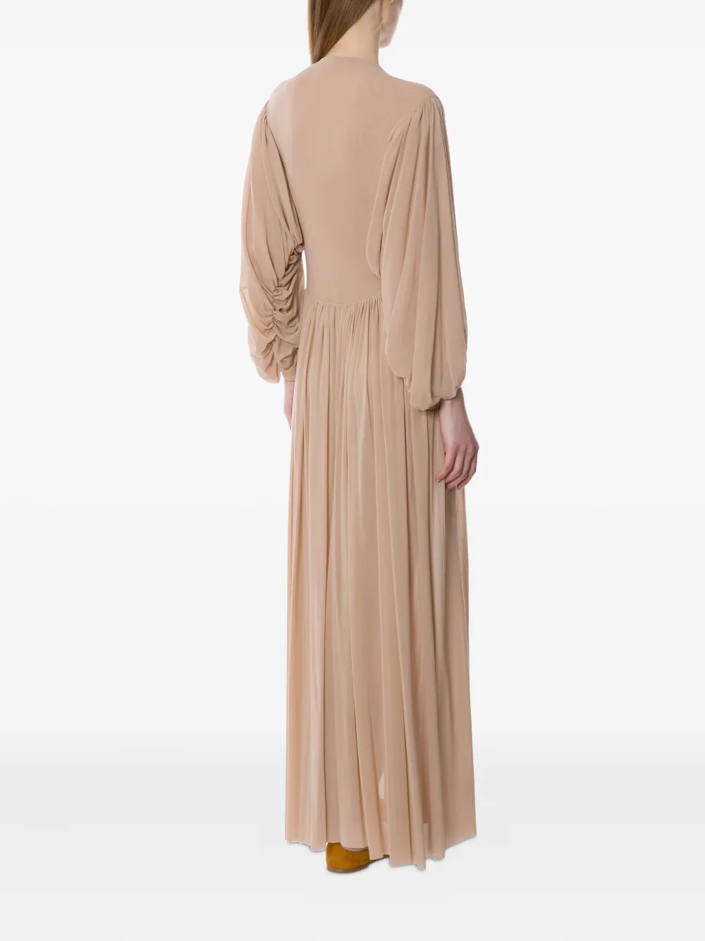 Philosophy Di Lorenzo Serafini Jurk met V-hals Beige