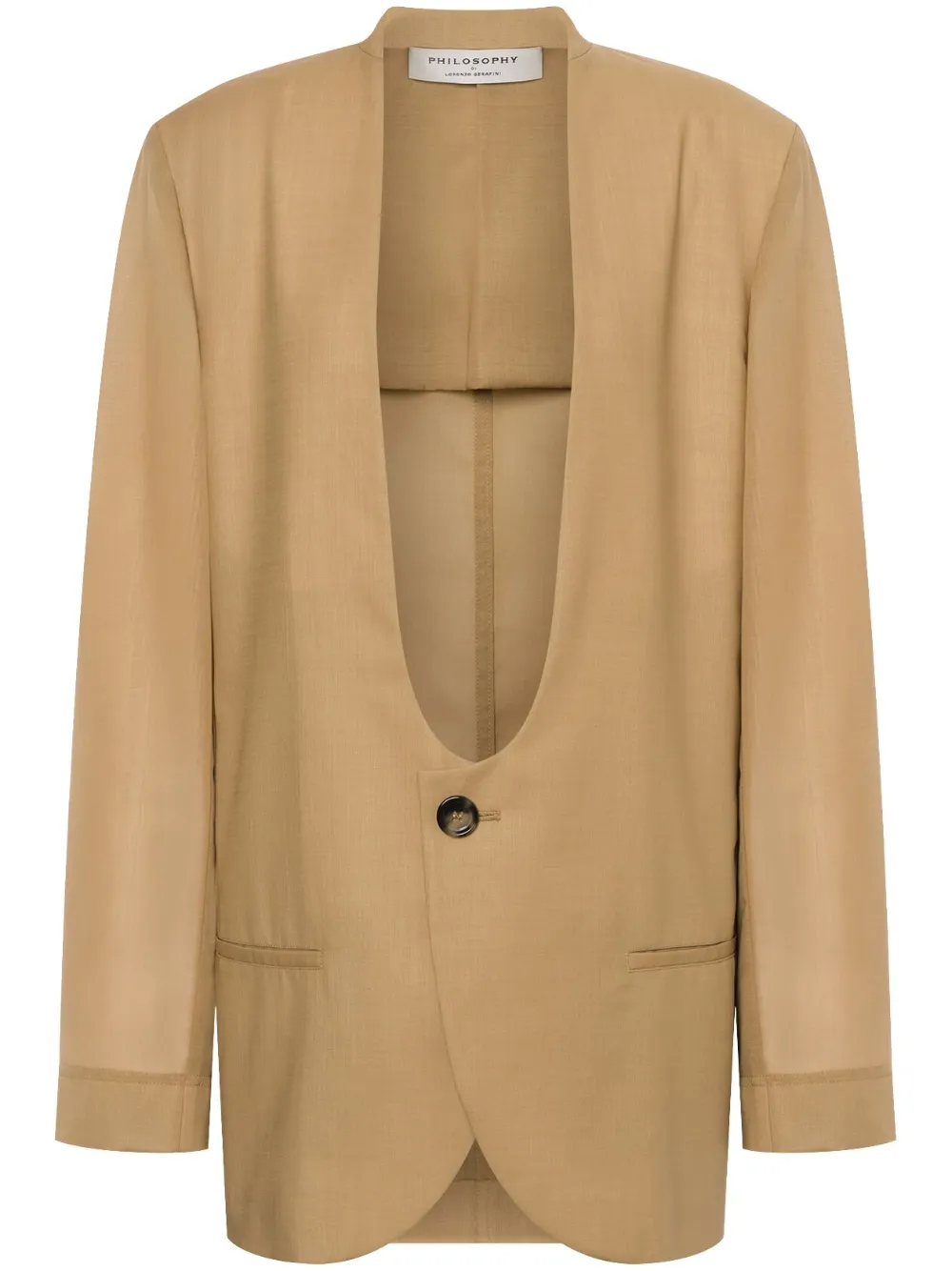 Philosophy Di Lorenzo Serafini Blazer met puntige revers Groen