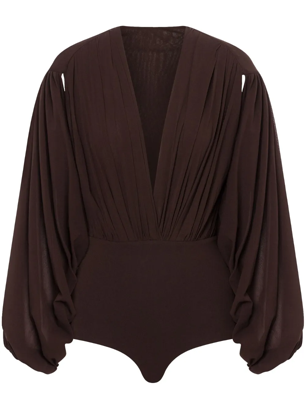 draped-sleeve top