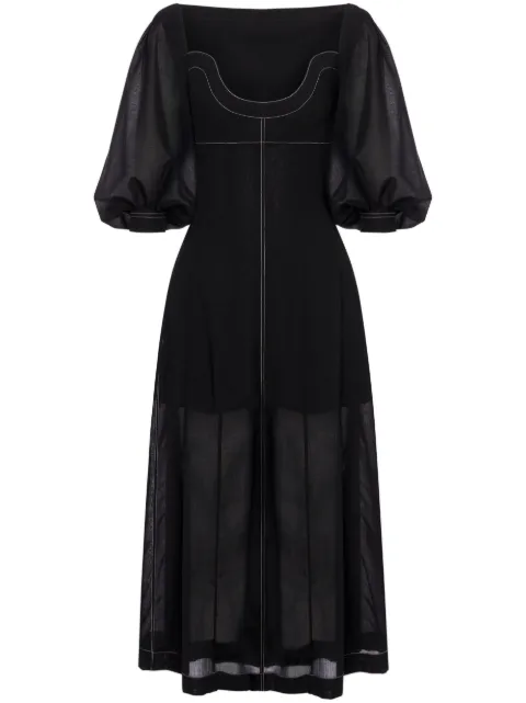 Philosophy Di Lorenzo Serafini vestido largo con mangas farol