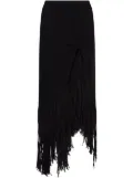 Philosophy Di Lorenzo Serafini fringed maxi skirt - Black