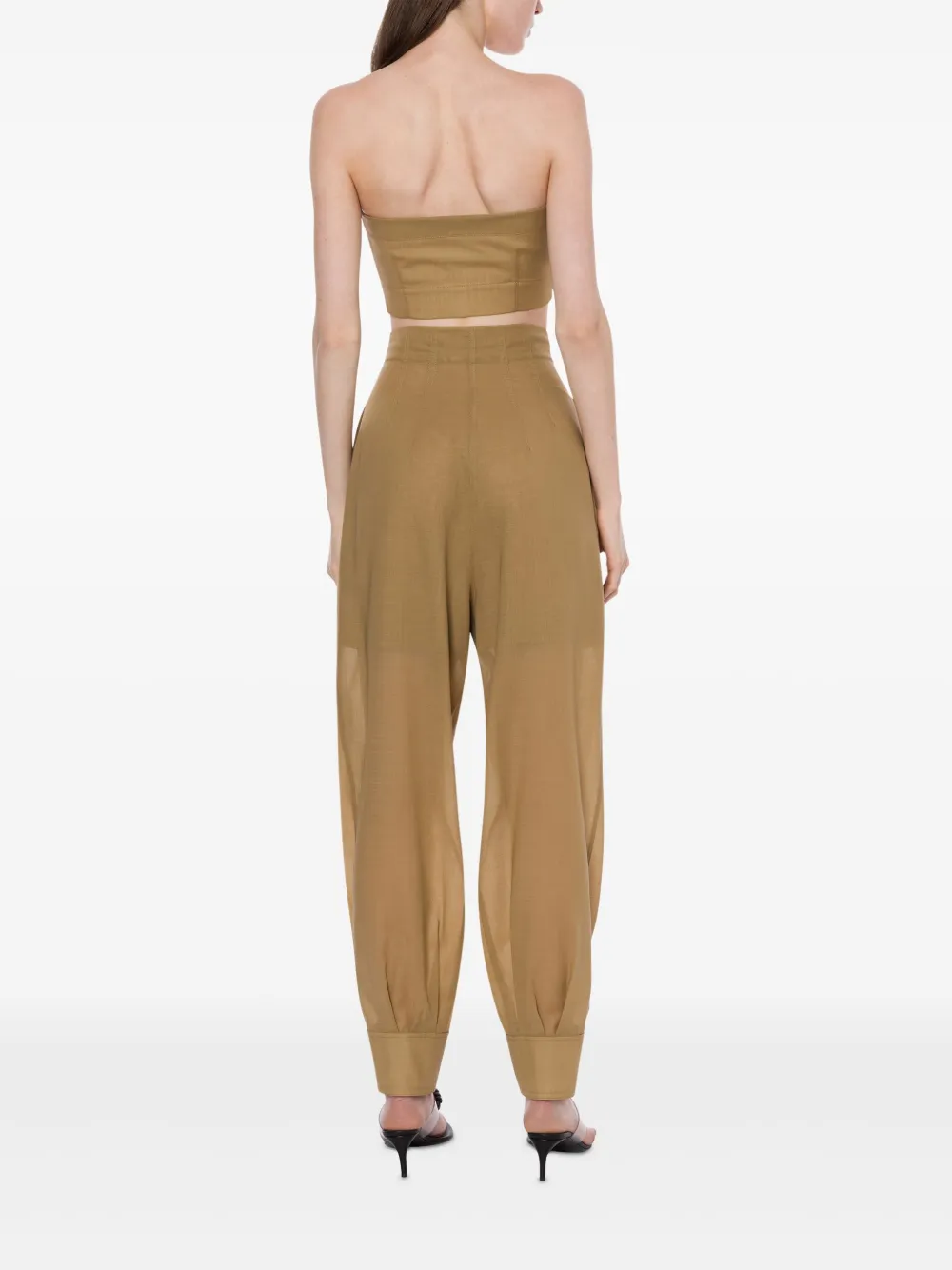 Philosophy Di Lorenzo Serafini Cropped top met waterval U-hals Groen