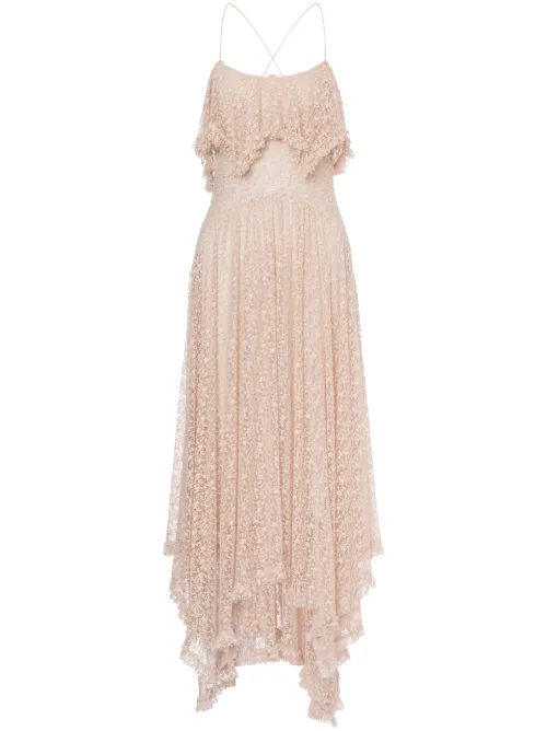 Robe mi-longue en dentelle - Philosophy Di Lorenzo Serafini - Modalova