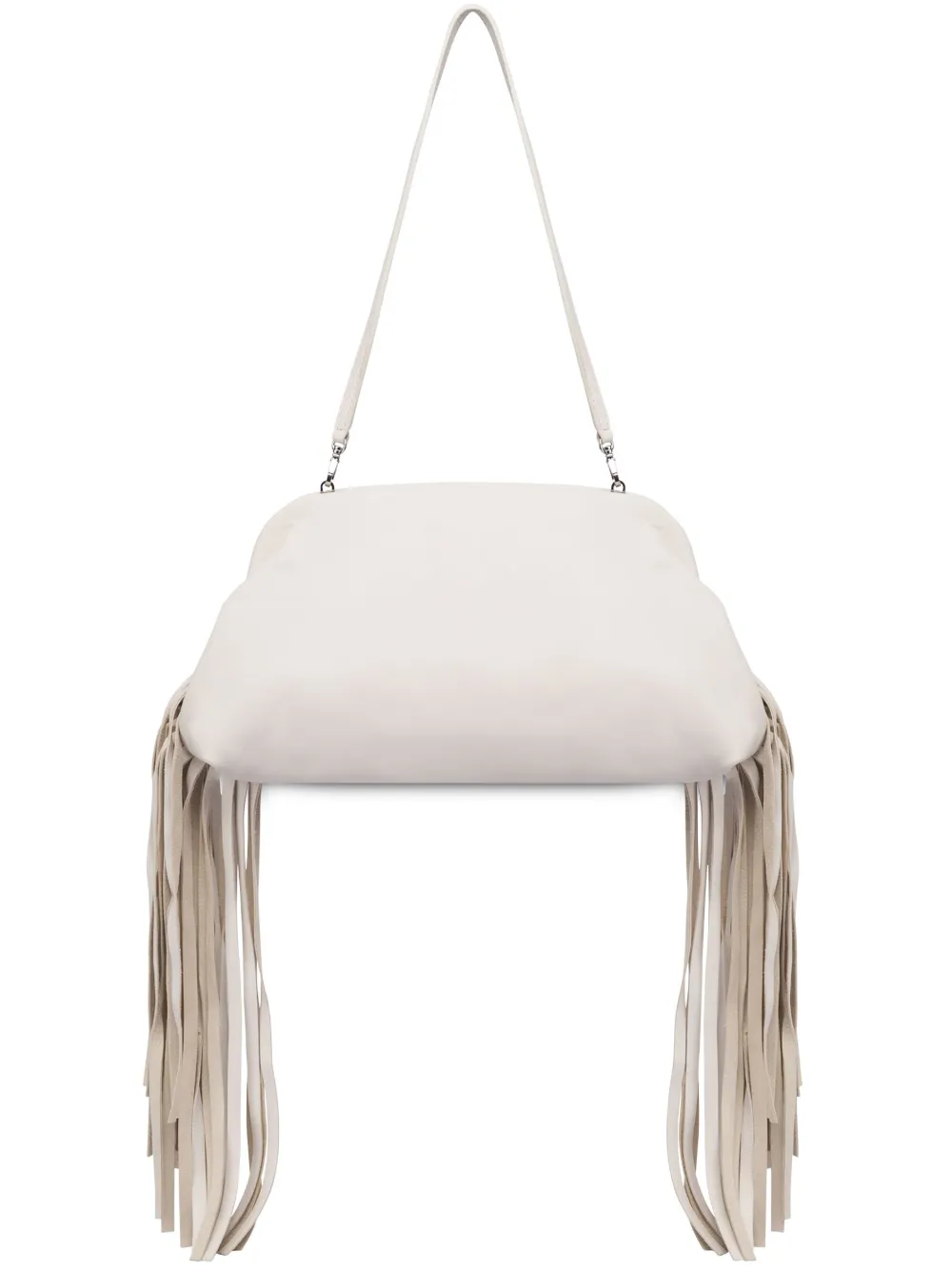 fringed clutch bag