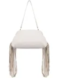 Philosophy Di Lorenzo Serafini fringed clutch bag - Neutrals