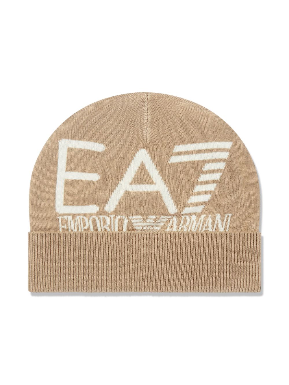 Emporio Armani Kids EA7 beanie hat - Neutrals