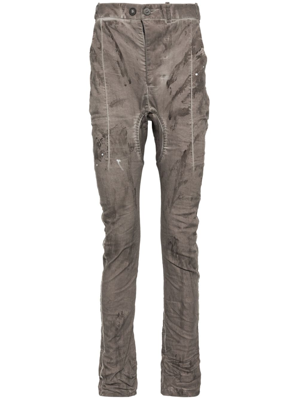 distress finish trousers