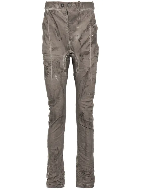 Boris Bidjan Saberi distress finish trousers