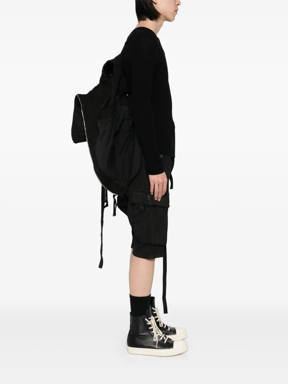 Boris Bidjan Saberi フーデッド パデッドベスト | ブラック | FARFETCH JP