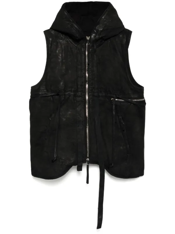 Boris Bidjan Saberi フーデッド パデッドベスト | ブラック