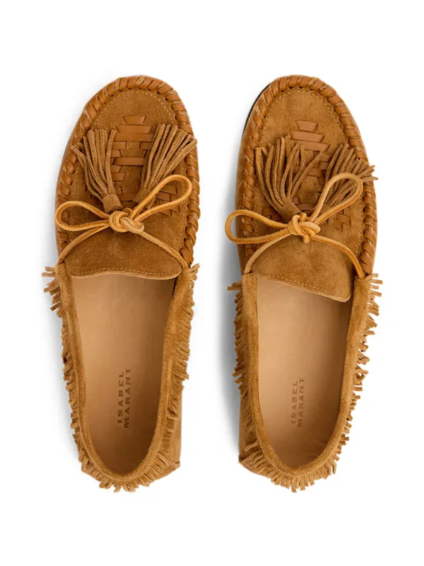 ISABEL MARANT Fitza ローファー | ブラウン | FARFETCH JP