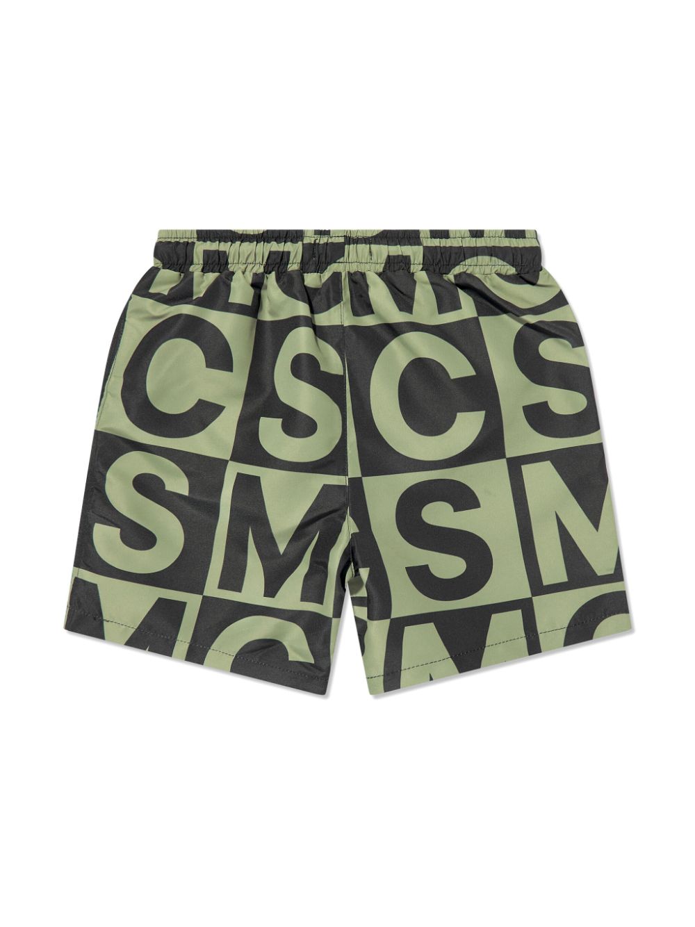 Stella McCartney Kids logo-print swim shorts - Groen