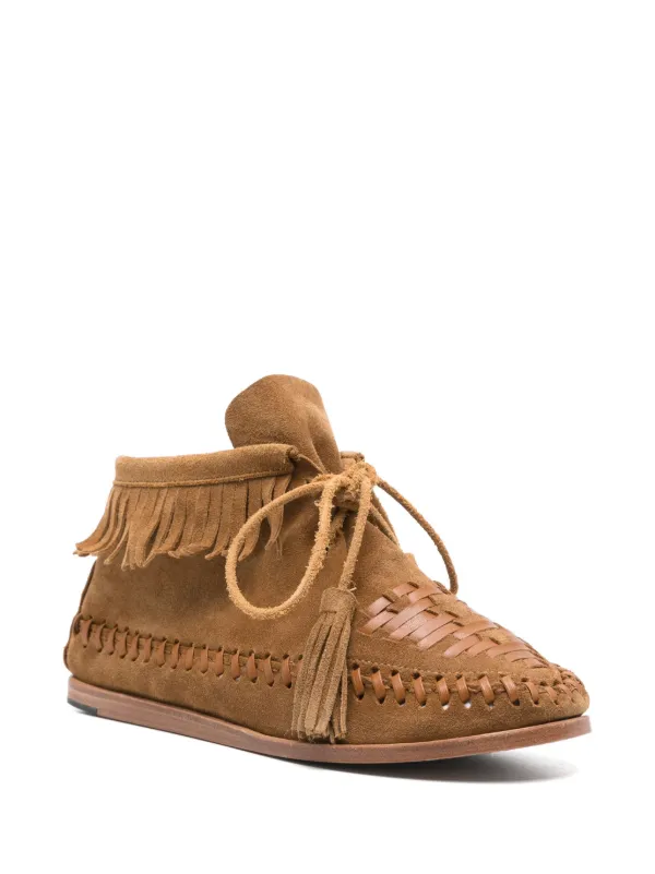 ショートブーツ・ブーティ Isabel Marant Camel suede Felsa lace-up shoes ISABEL MARANT Felsa Boots | Brown | FARFETCH JO
