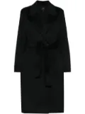 Armani Exchange double-breasted coat - Black