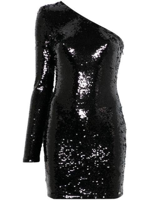 Armani Exchange one-shoulder sequinned dress Women