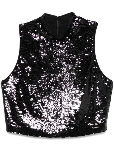 Armani Exchange sequinned top Women