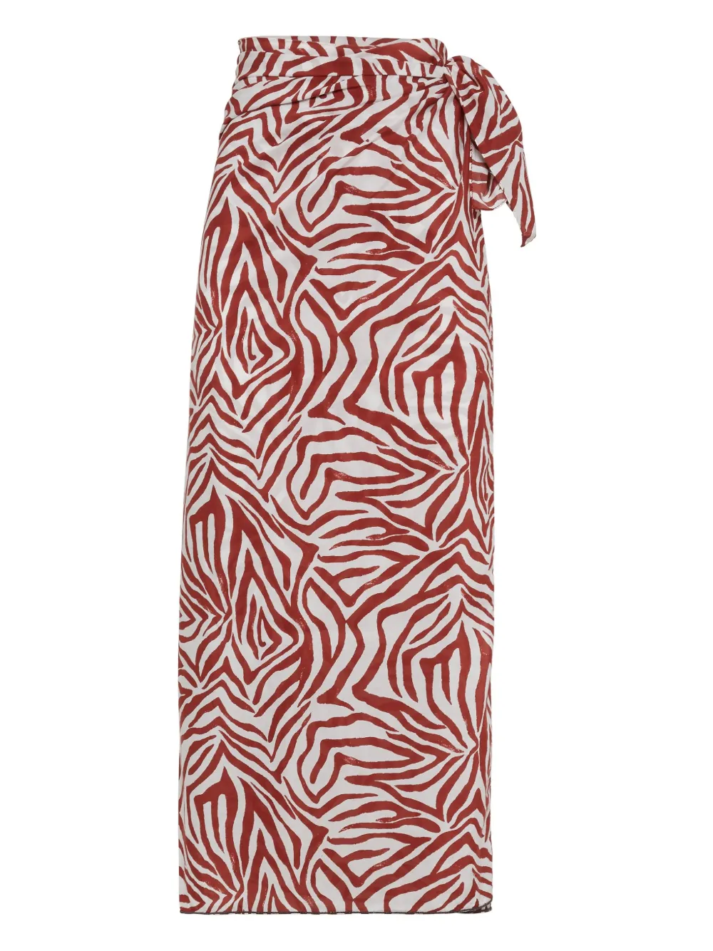 Brunello Cucinelli pareo con estampado gráfico | rojo | Image 1