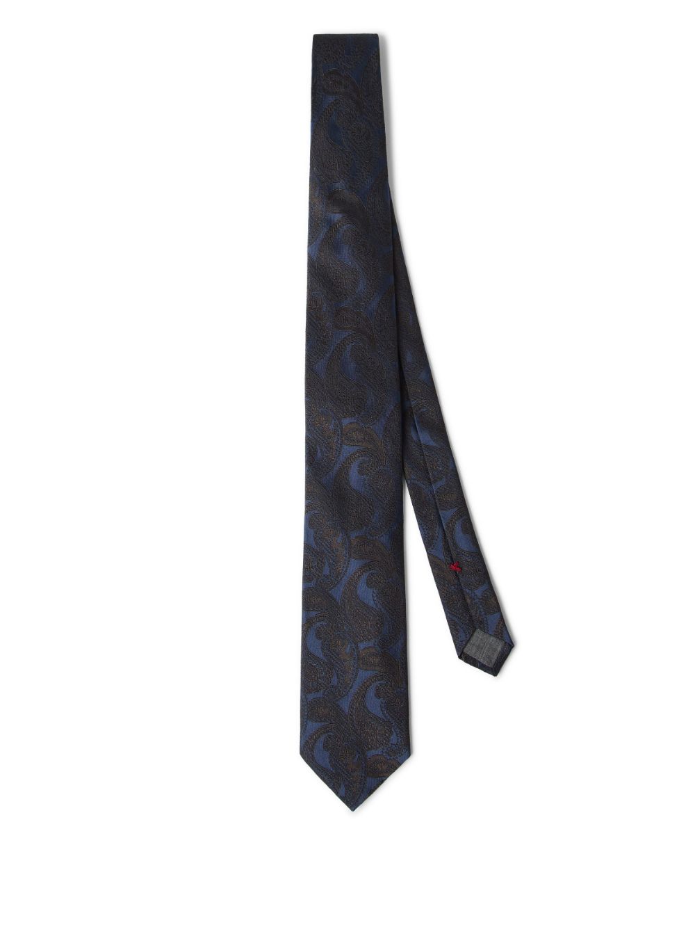 Brunello Cucinelli paisley-pattern necktie - Blue